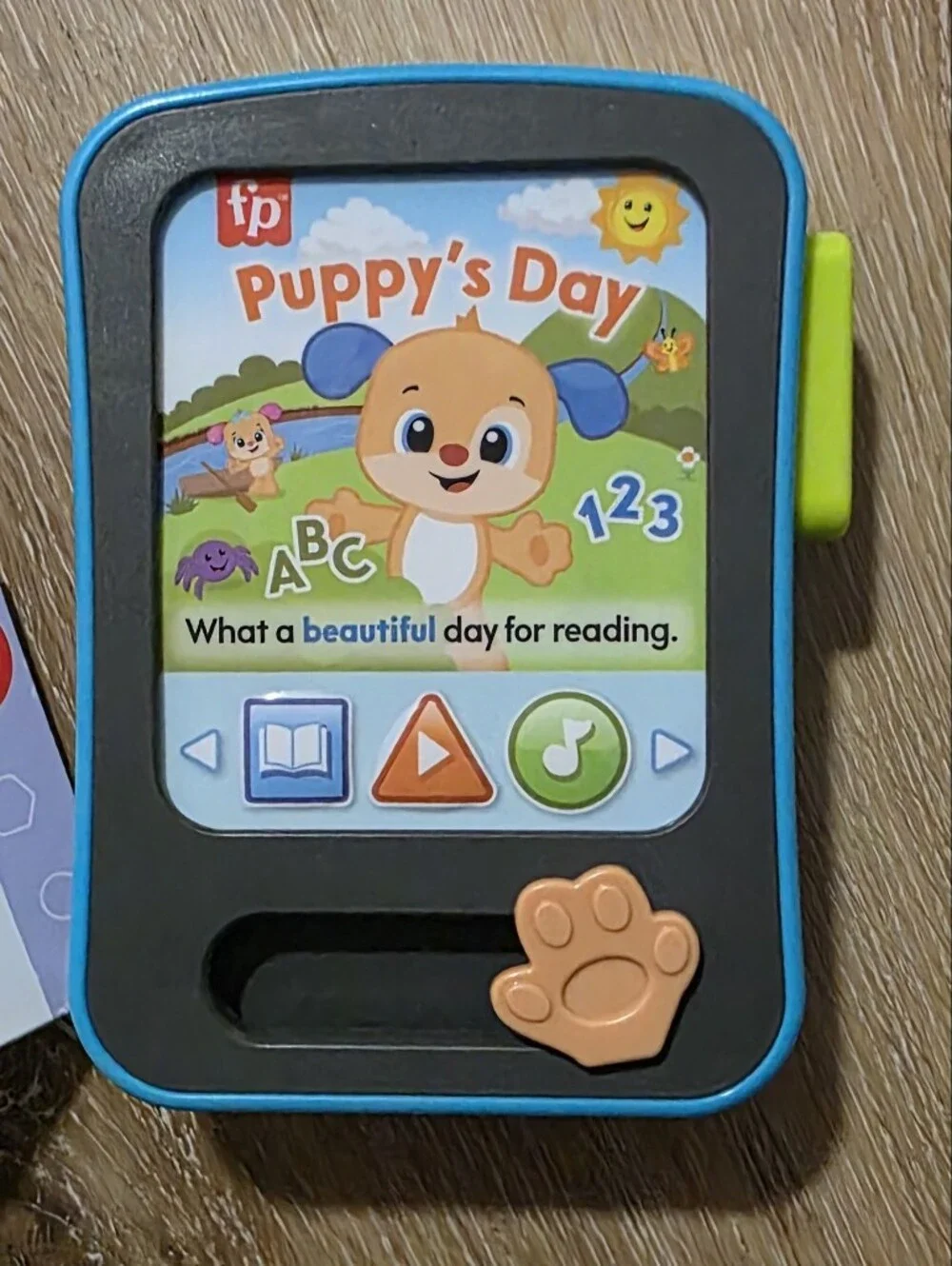 Fisher-Price baby can